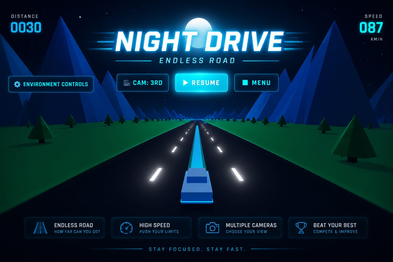 Neon Car Game